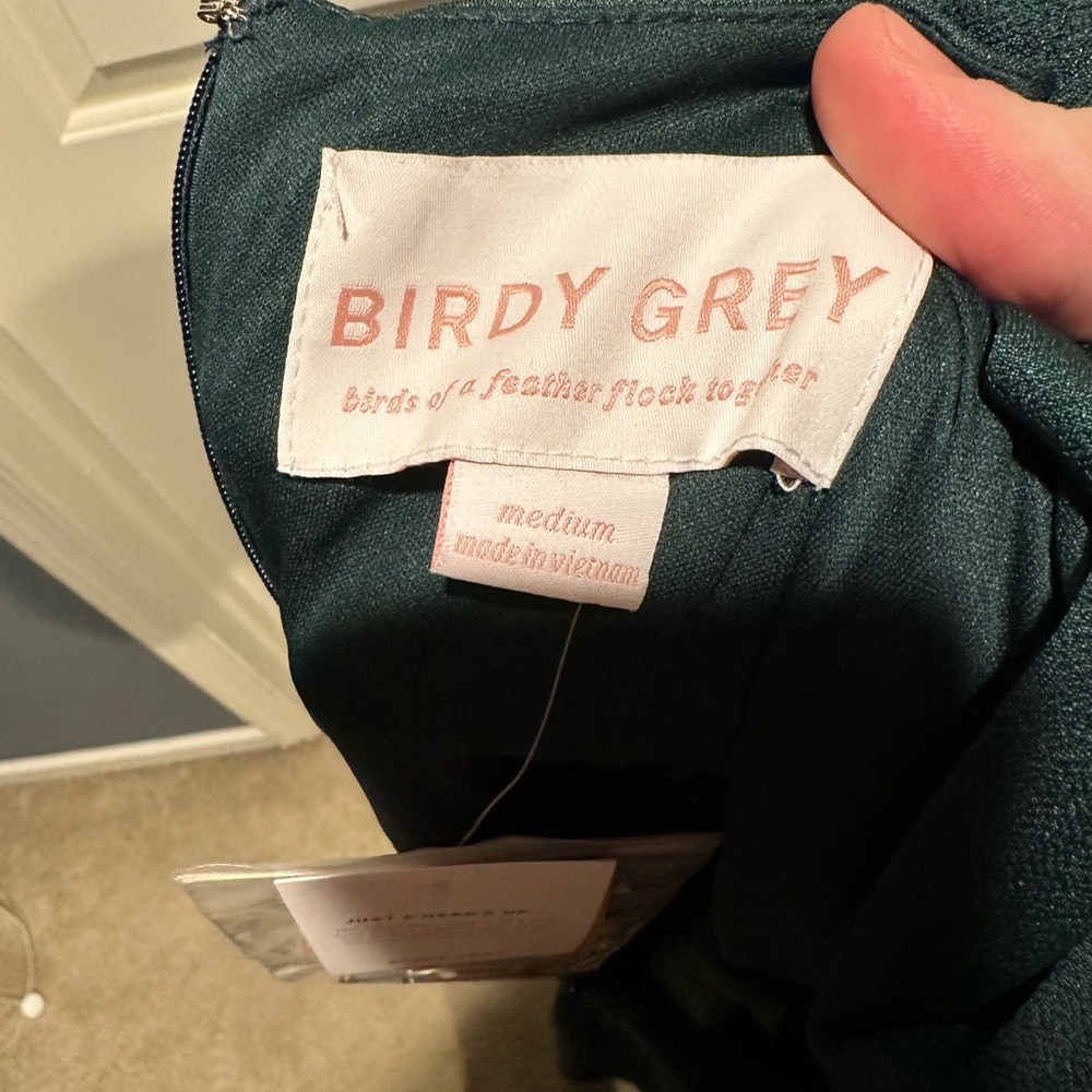 Birdy grey green dress size medium